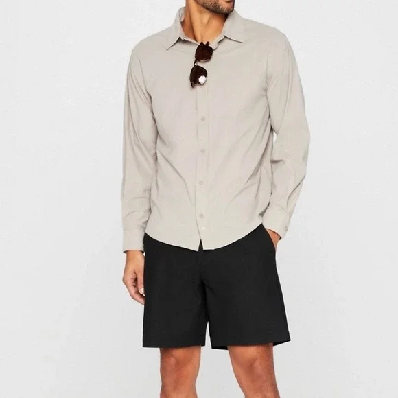 Fabletics Mens Black The Don Short 8" Inseam 4-Way Stretch NWT - Size 35 - Picture 3 of 11